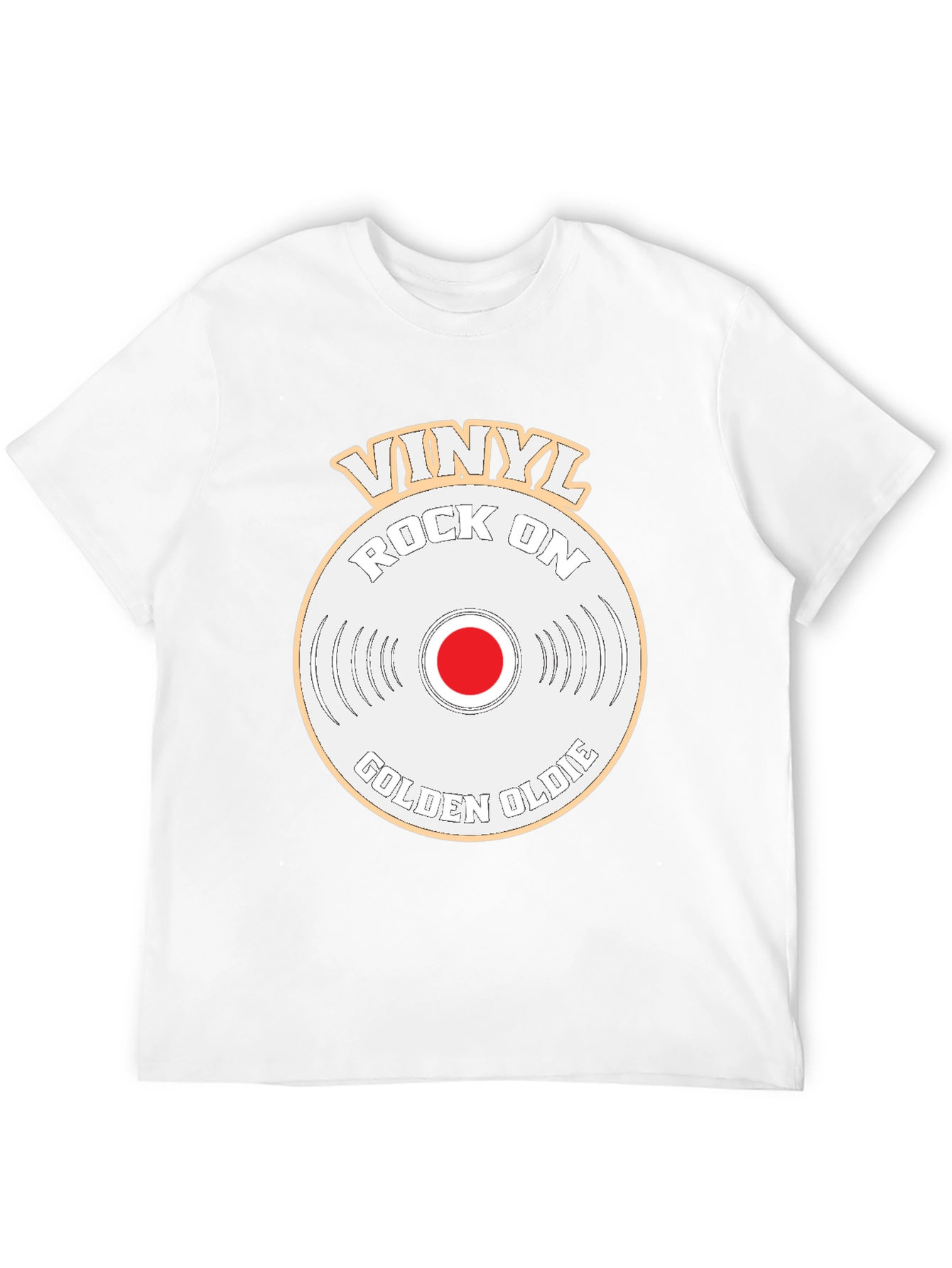 Camiseta Vinilo Rock On Golden Oldie
