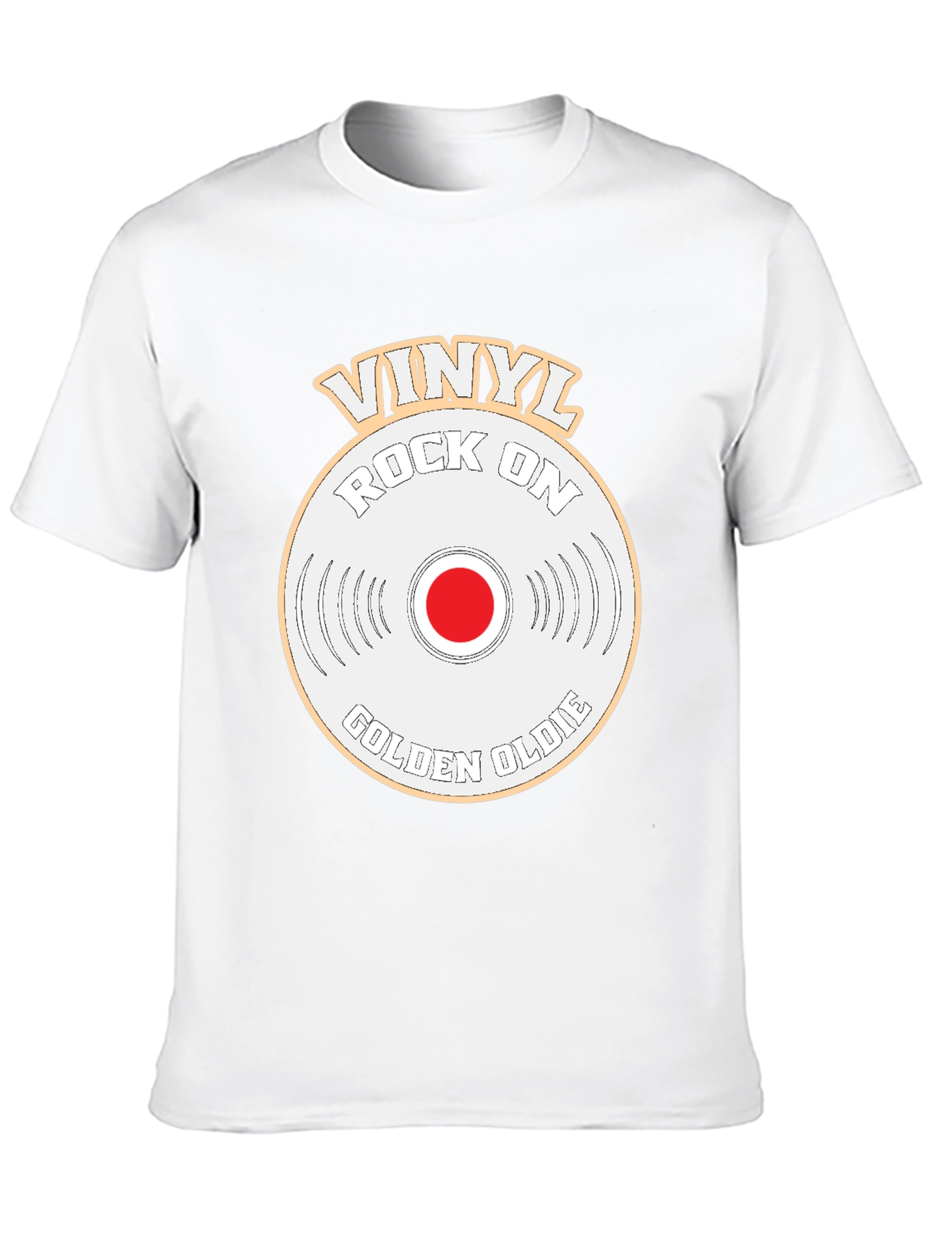 Camiseta Vinilo Rock On Golden Oldie