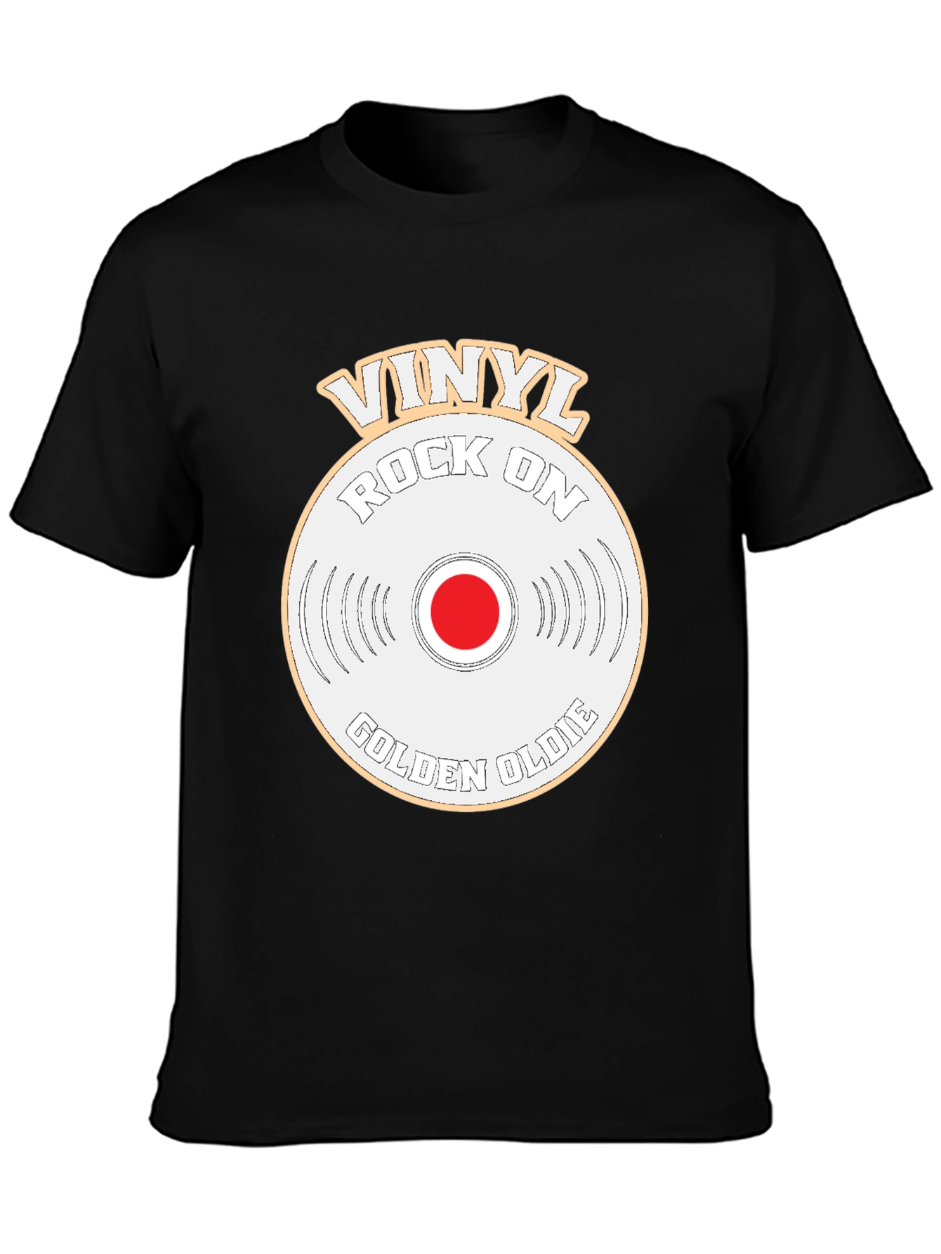 Camiseta Vinilo Rock On Golden Oldie