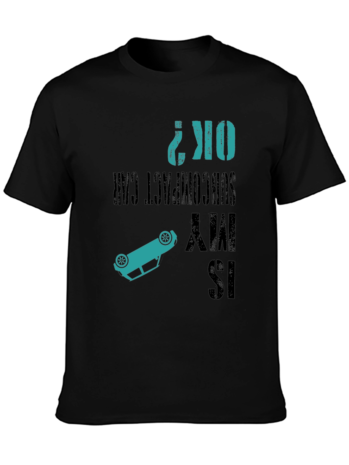 Camiseta Negra: ¿Está bien mi coche compacto?