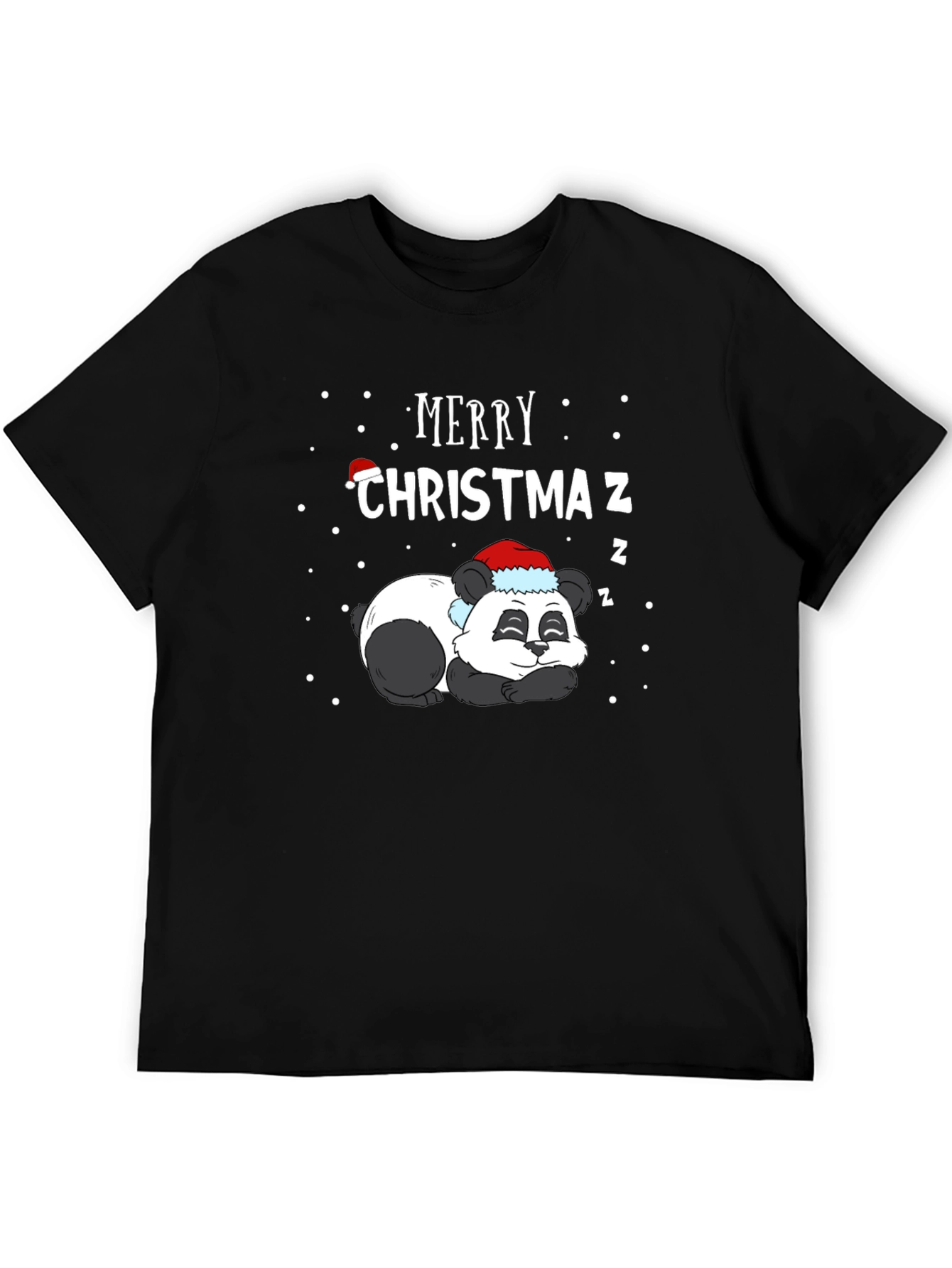 Camiseta Navideña Panda Durmiente