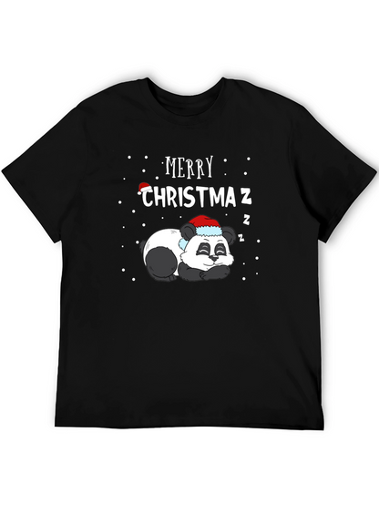 Camiseta Navideña Panda Durmiente