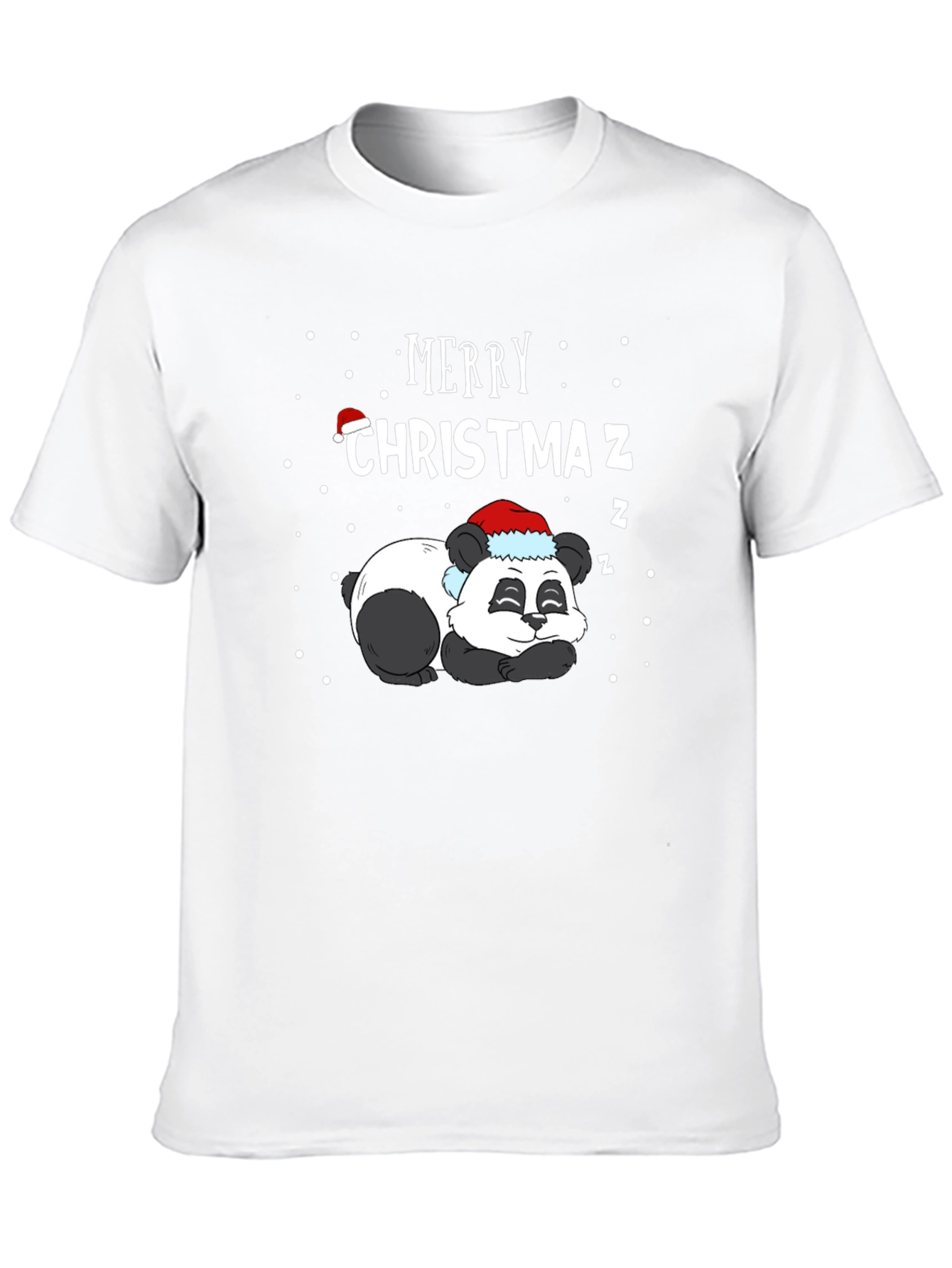 Camiseta Navideña Panda Durmiente