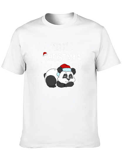 Camiseta Navideña Panda Durmiente