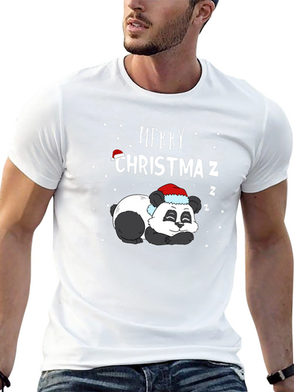 Camiseta Navideña Panda Durmiente