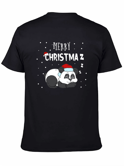 Camiseta Navideña Panda Durmiente