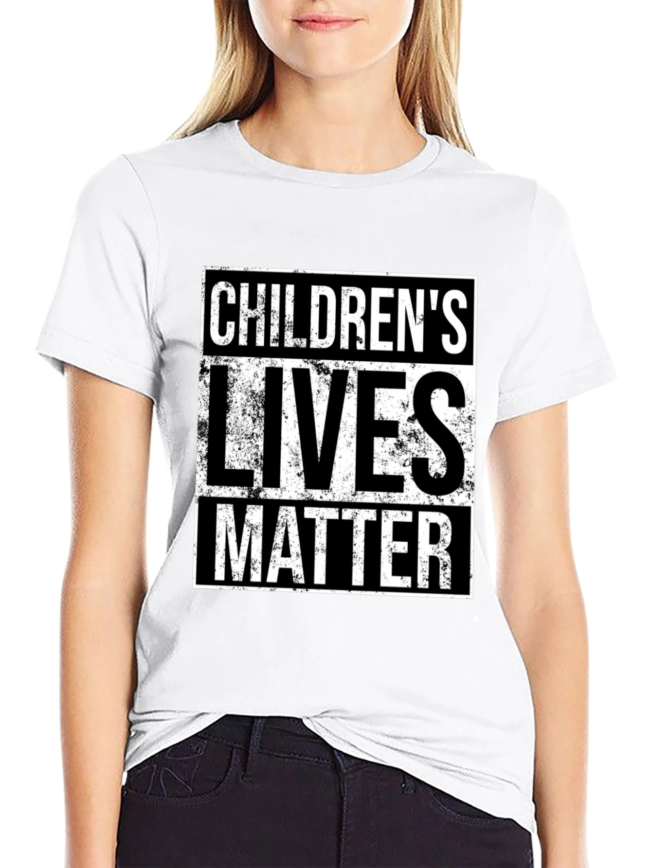 Camiseta Negra: Childrens Lives Matter