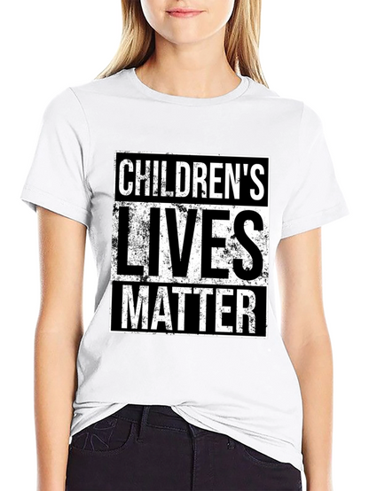 Camiseta Negra: Childrens Lives Matter