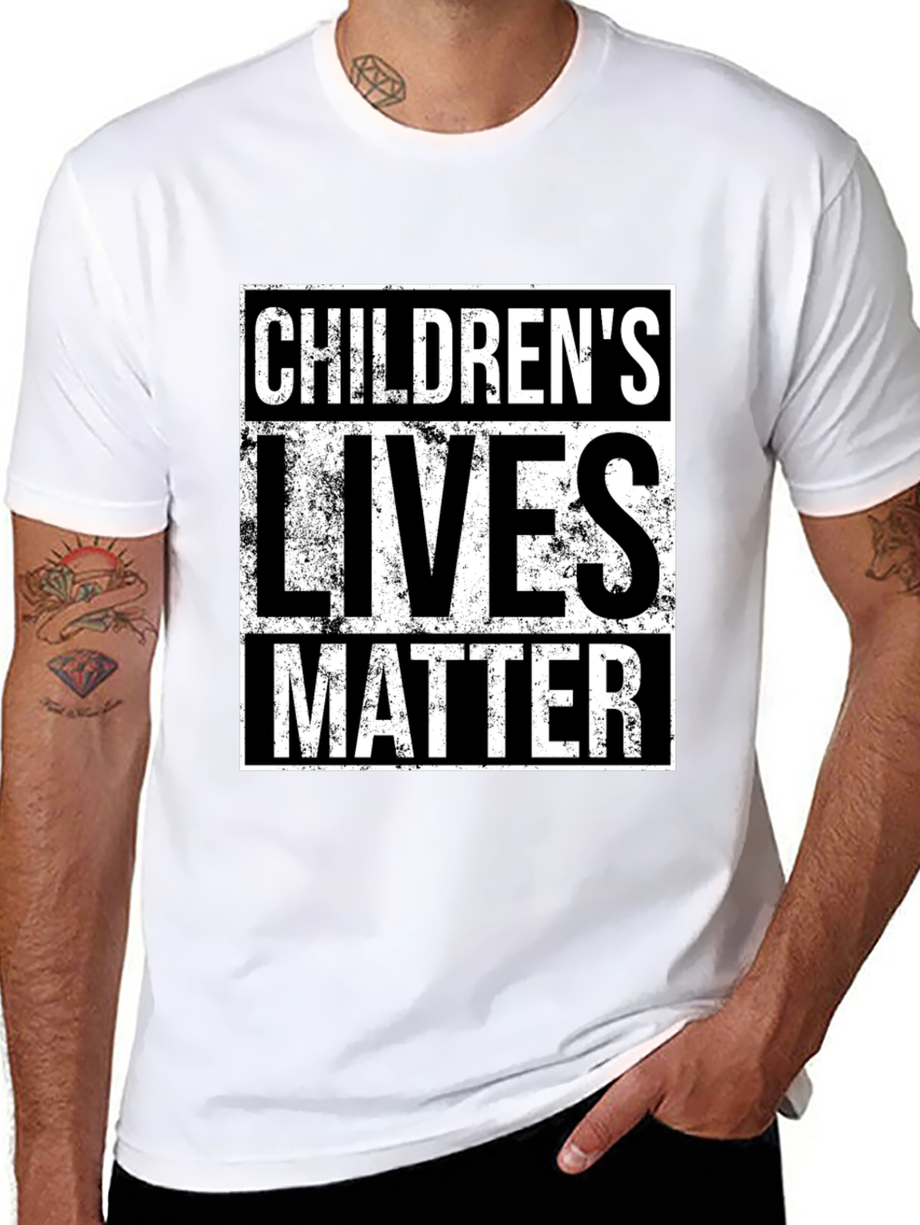 Camiseta Negra: Childrens Lives Matter
