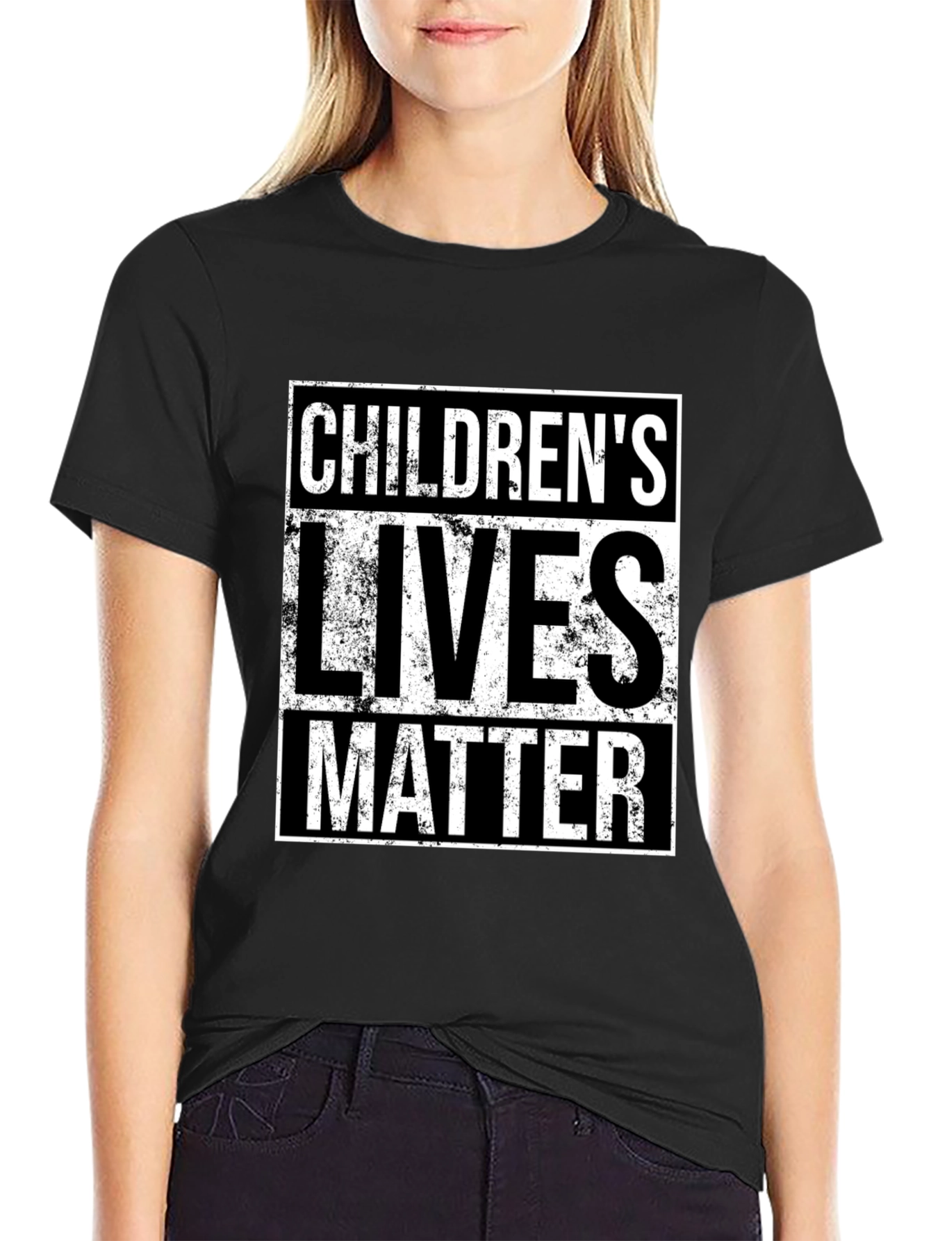 Camiseta Negra: Childrens Lives Matter