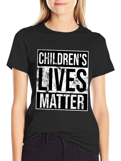 Camiseta Negra: Childrens Lives Matter