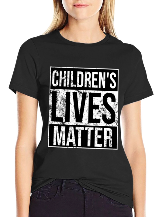 Camiseta Negra: Childrens Lives Matter