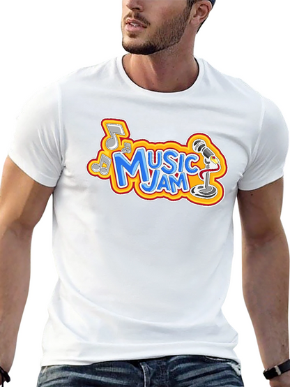 Camiseta Negra Music Jam para Hombre
