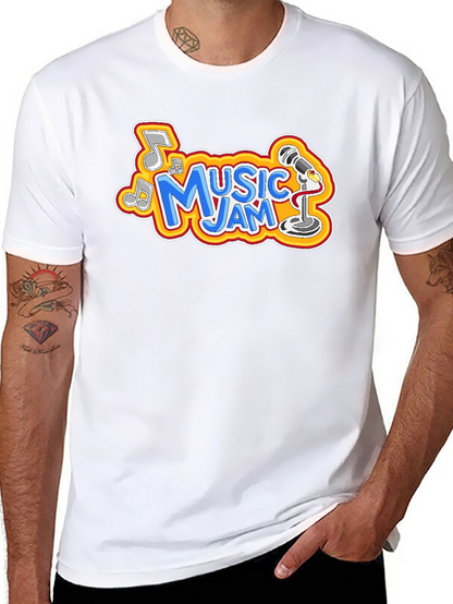 Camiseta Negra Music Jam para Hombre