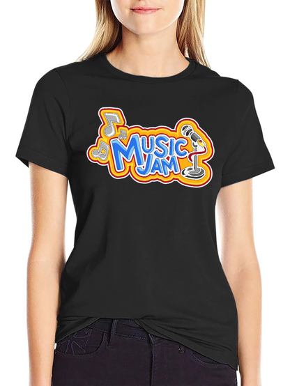Camiseta Negra Music Jam para Hombre