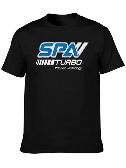 Camiseta Negra SPA Turbo - Tecnología de Precisión