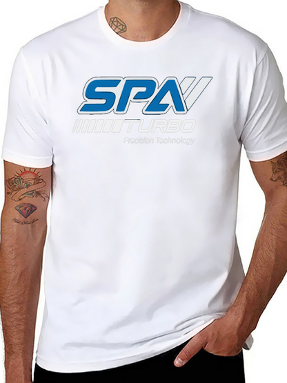 Camiseta Negra SPA Turbo - Tecnología de Precisión