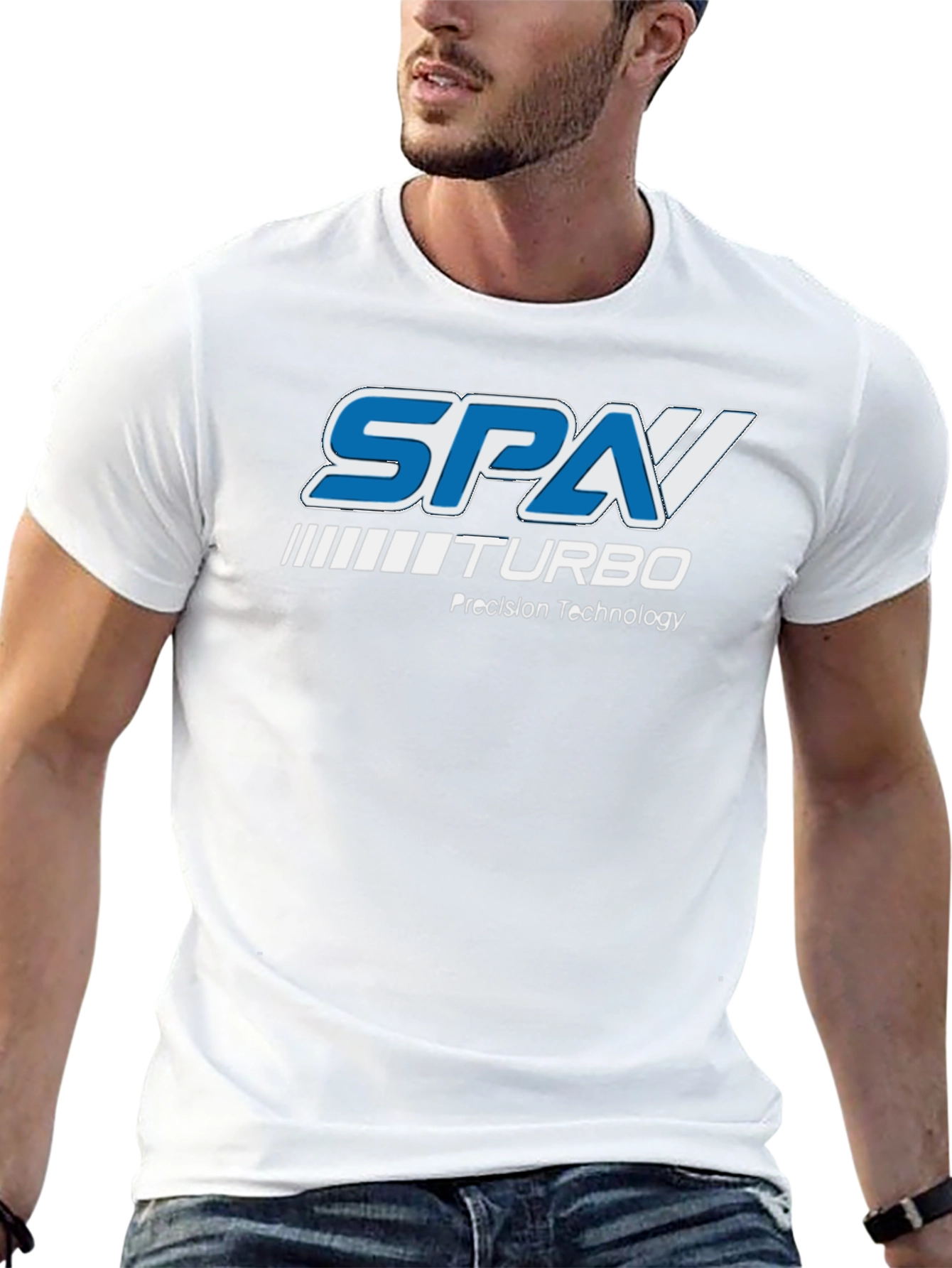 Camiseta Negra SPA Turbo - Tecnología de Precisión