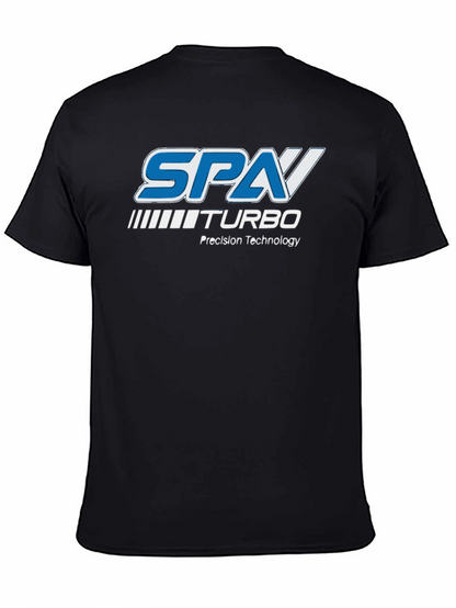 Camiseta Negra SPA Turbo - Tecnología de Precisión