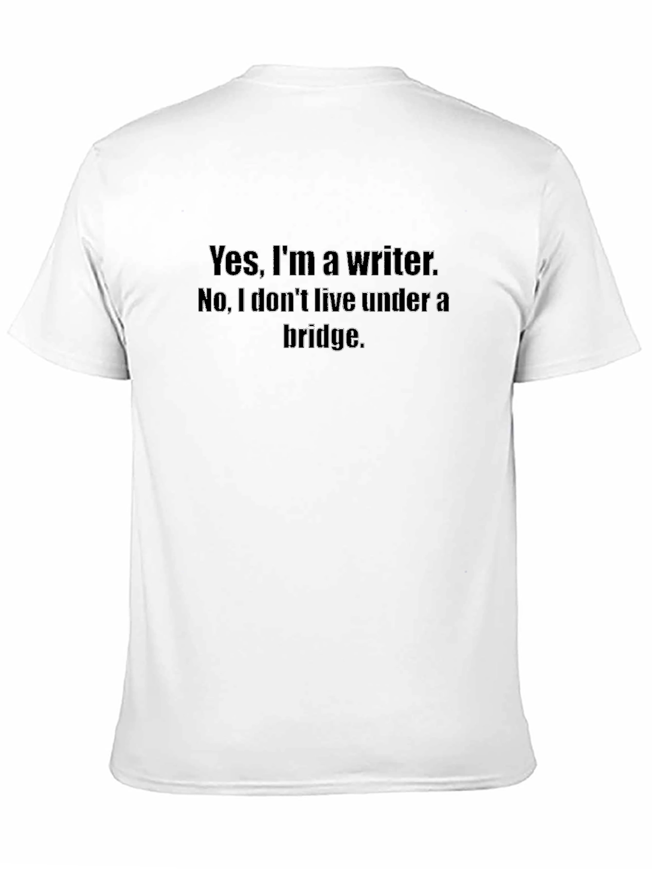 Camiseta Negra con Mensaje para Escritores