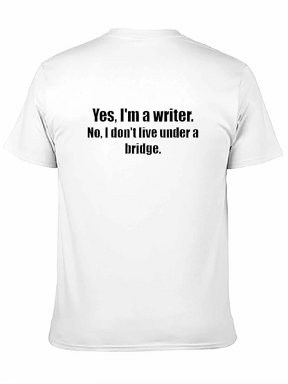 Camiseta Negra con Mensaje para Escritores