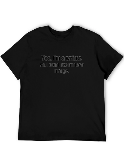 Camiseta Negra con Mensaje para Escritores