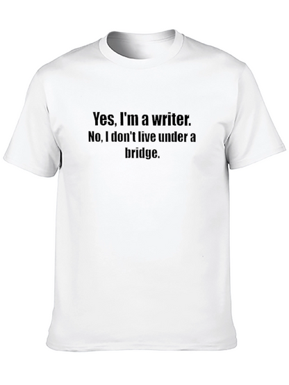 Camiseta Negra con Mensaje para Escritores