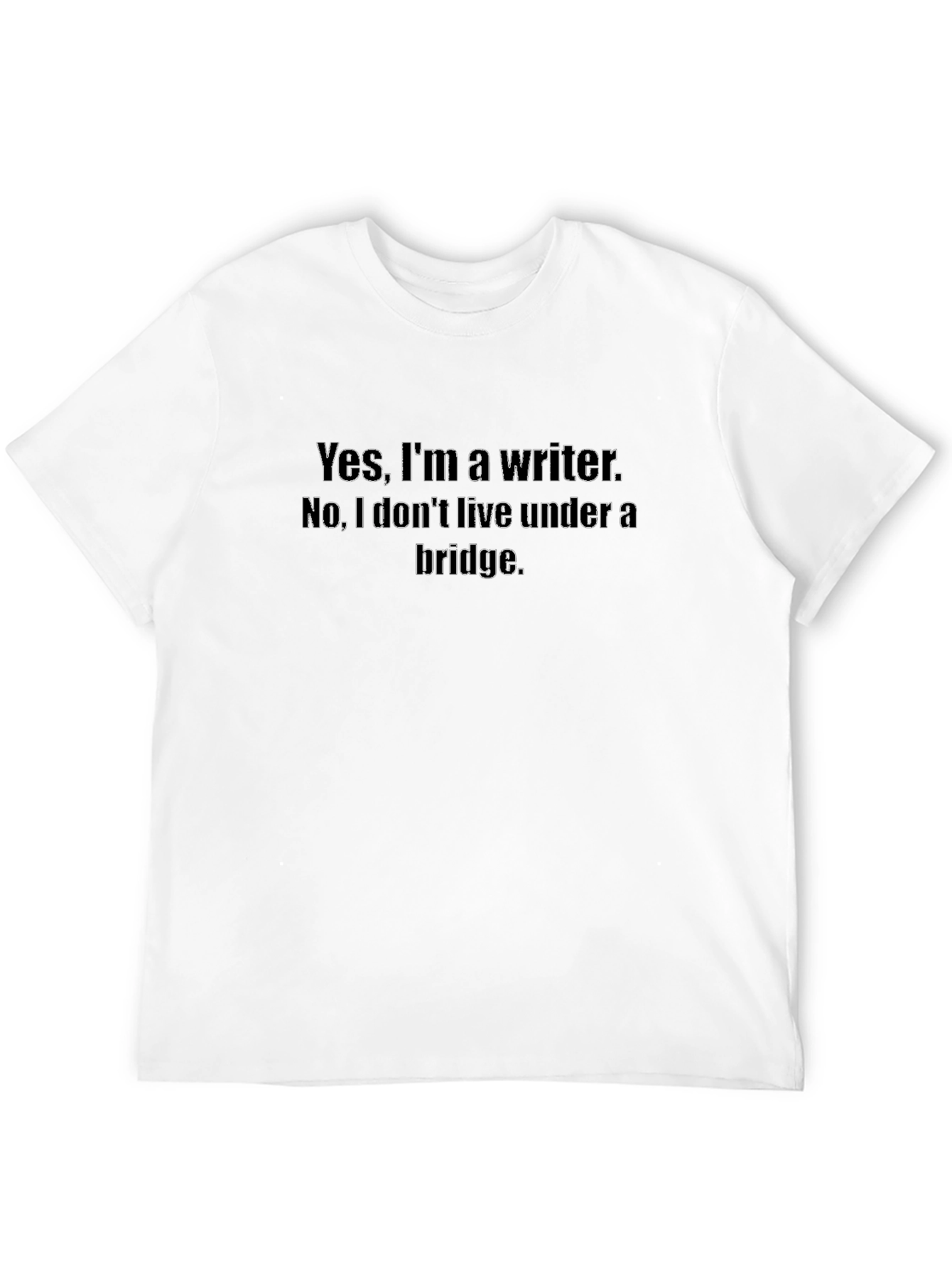 Camiseta Negra con Mensaje para Escritores