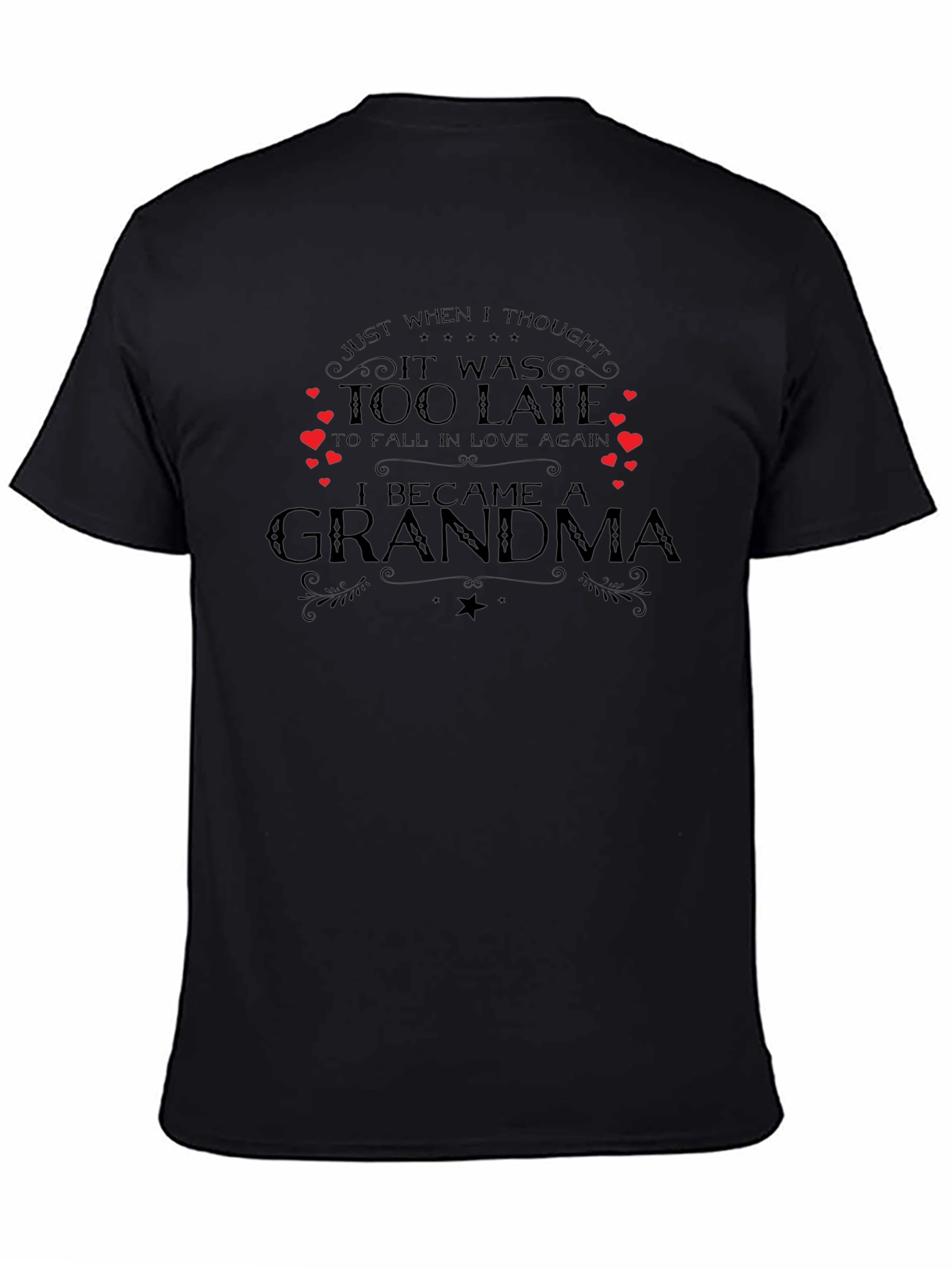 Camiseta Negra I Became A Grandma