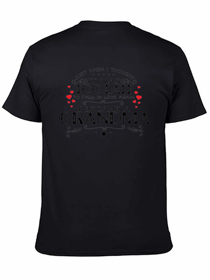Camiseta Negra I Became A Grandma
