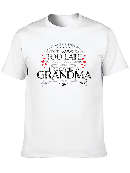 Camiseta Negra I Became A Grandma