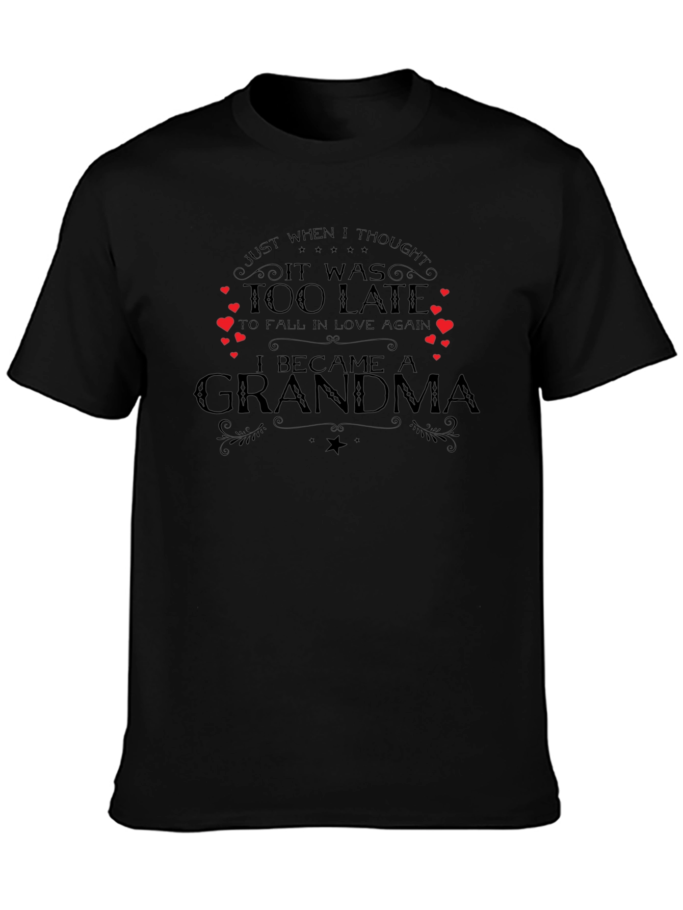 Camiseta Negra I Became A Grandma