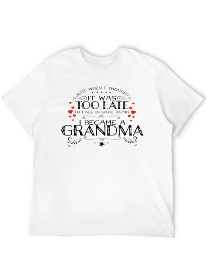 Camiseta Negra I Became A Grandma