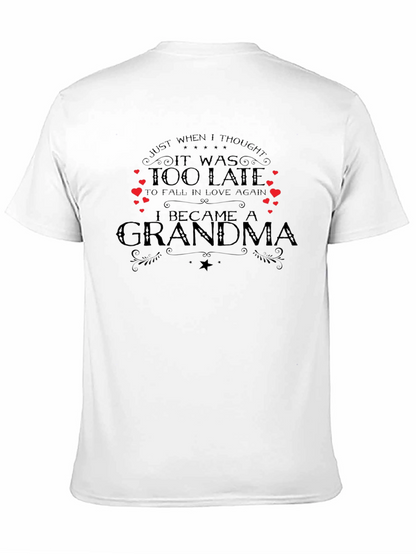 Camiseta Negra I Became A Grandma
