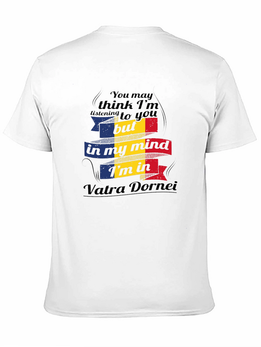 Camiseta Negra Hombre - Vatra Dornei - Diseño Rumano