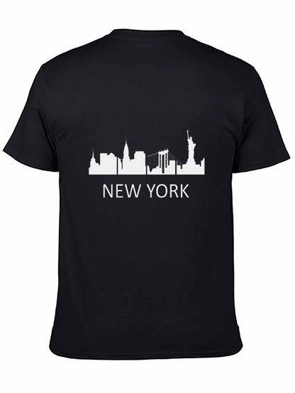 Camiseta Negra Nueva York - Skyline Urbano