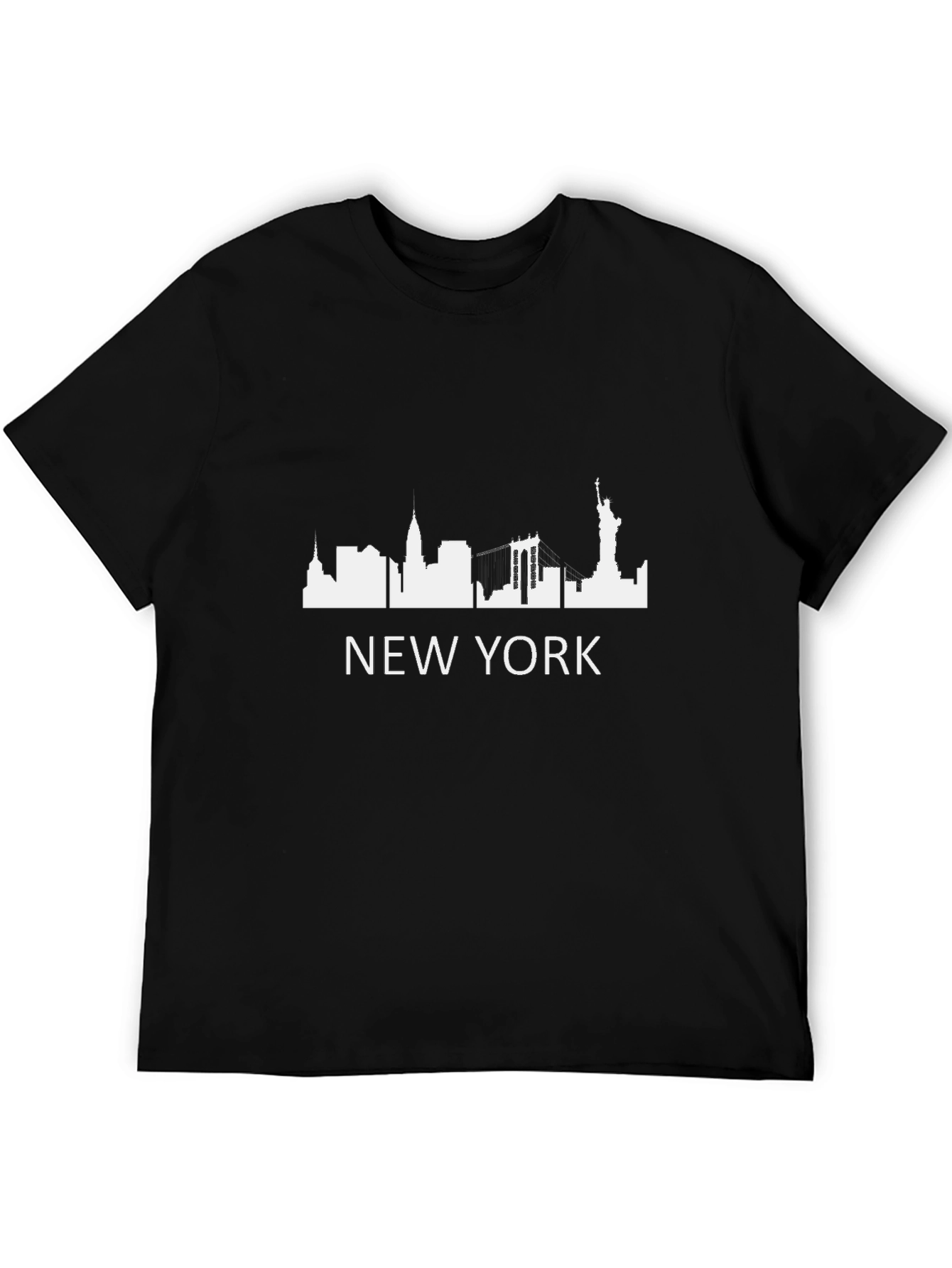 Camiseta Negra Nueva York - Skyline Urbano