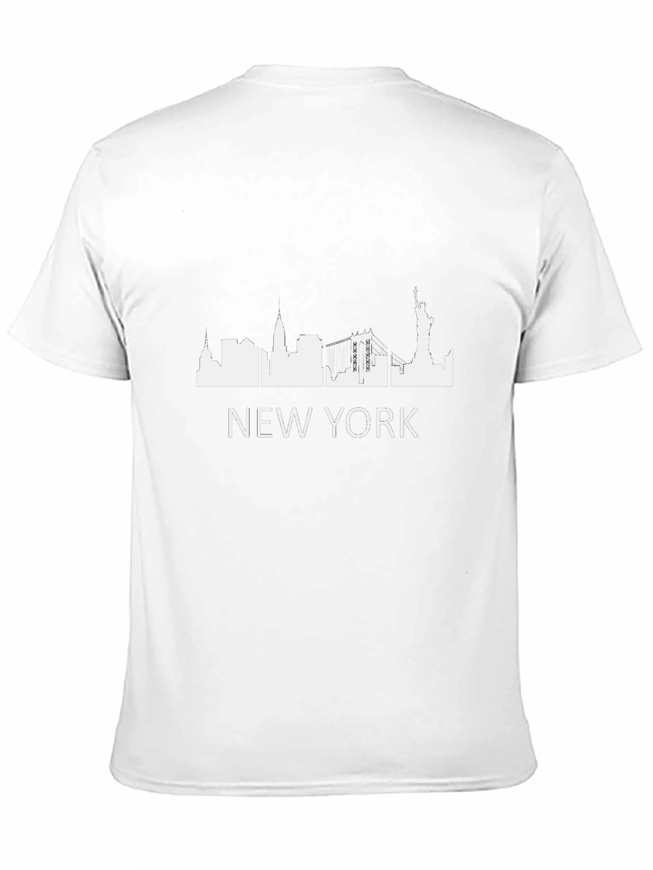Camiseta Negra Nueva York - Skyline Urbano