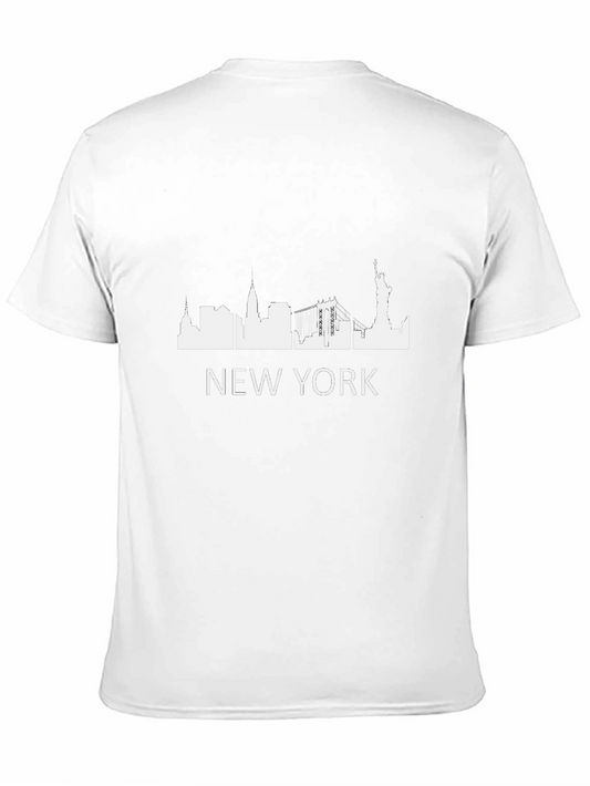 Camiseta Negra Nueva York - Skyline Urbano