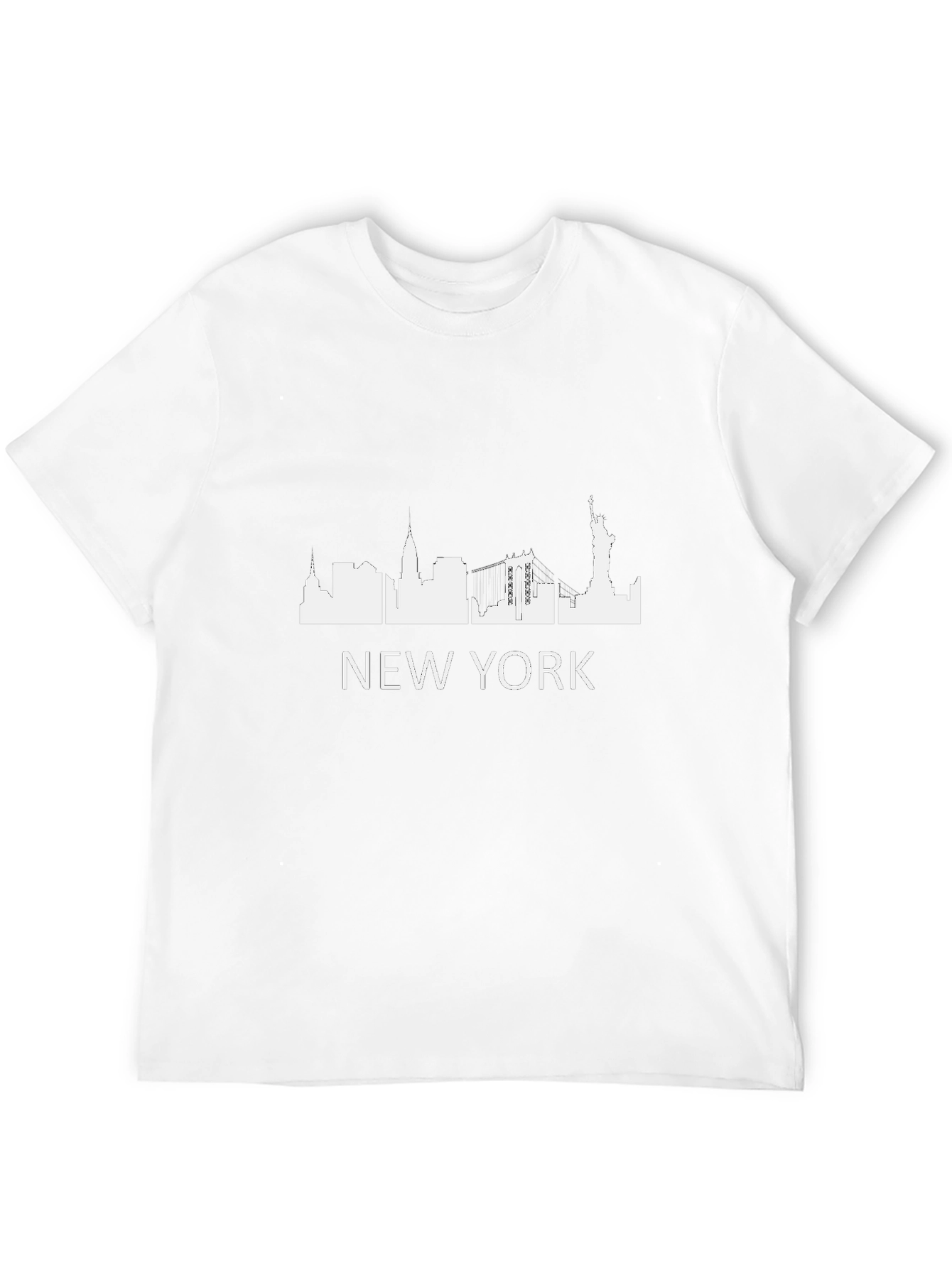Camiseta Negra Nueva York - Skyline Urbano