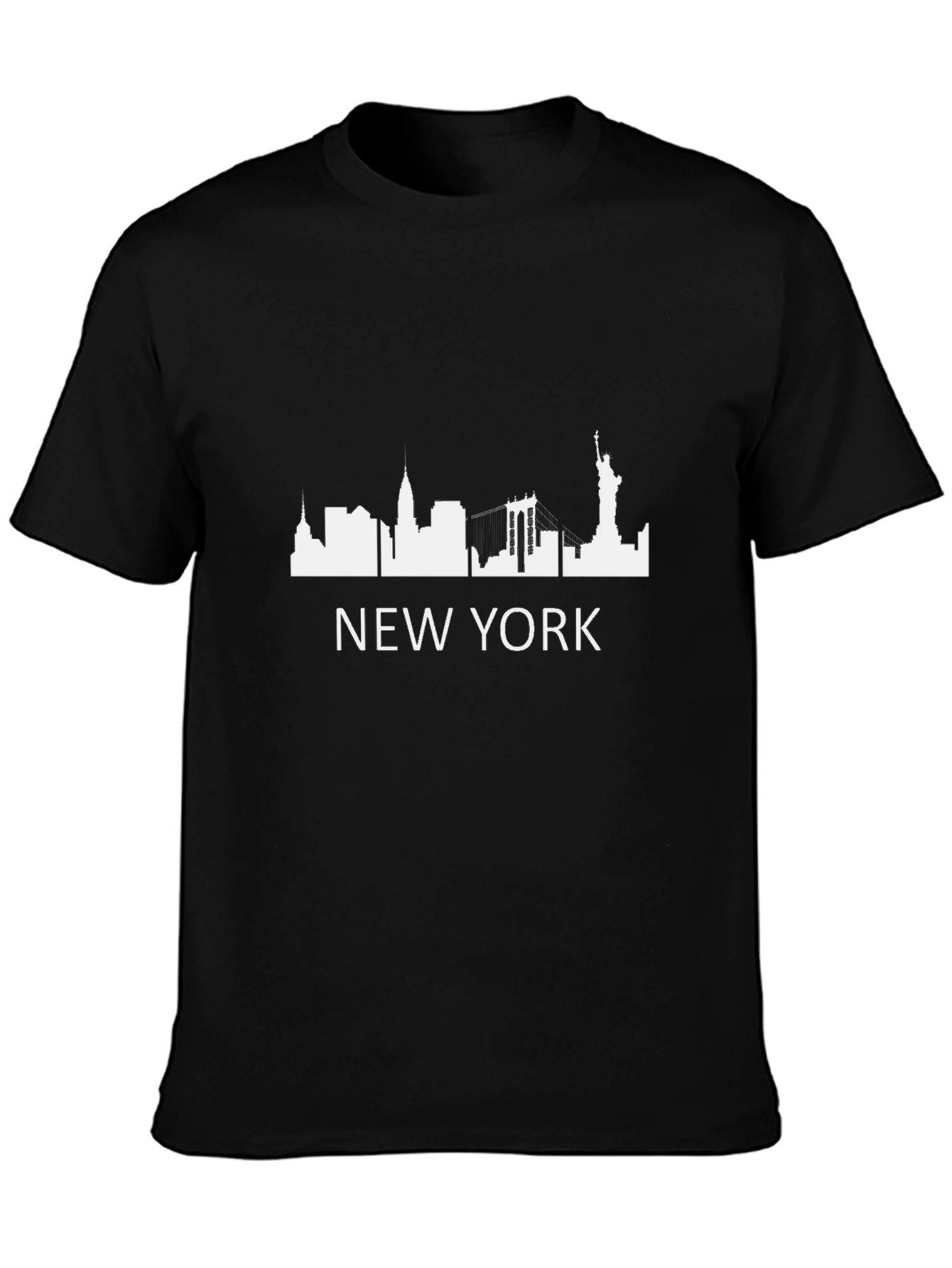 Camiseta Negra Nueva York - Skyline Urbano