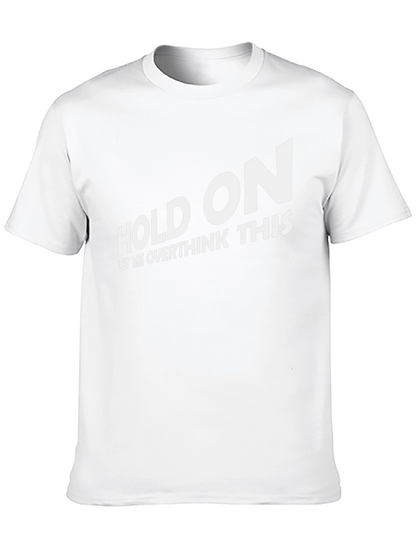 Camiseta Negra con Texto Divertido Hold On