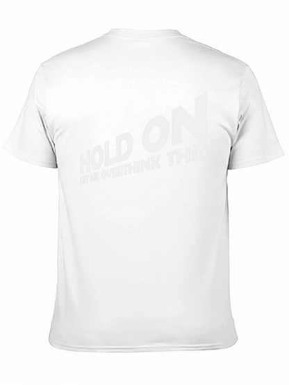 Camiseta Negra con Texto Divertido Hold On