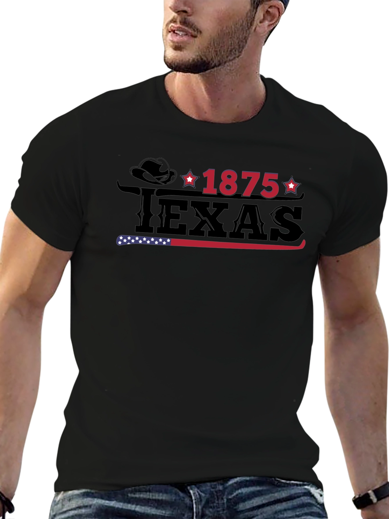 Camiseta Negra Texas 1875