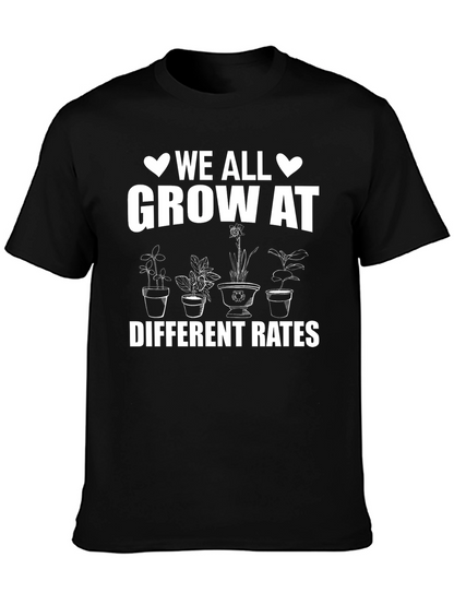 Camiseta Negra con Mensaje Motivacional de Jardinería