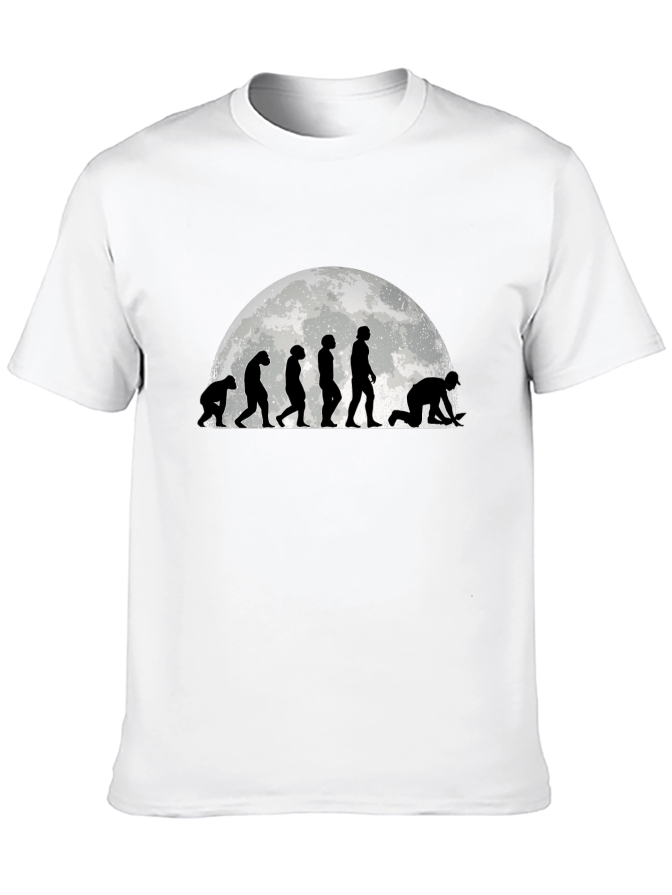 Camiseta Negra Evolución Minería - Diseño Original