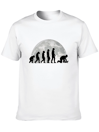 Camiseta Negra Evolución Minería - Diseño Original