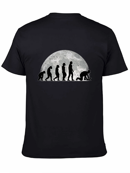Camiseta Negra Evolución Minería - Diseño Original