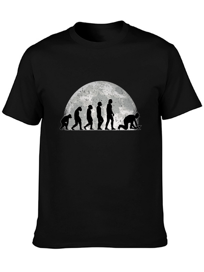 Camiseta Negra Evolución Minería - Diseño Original
