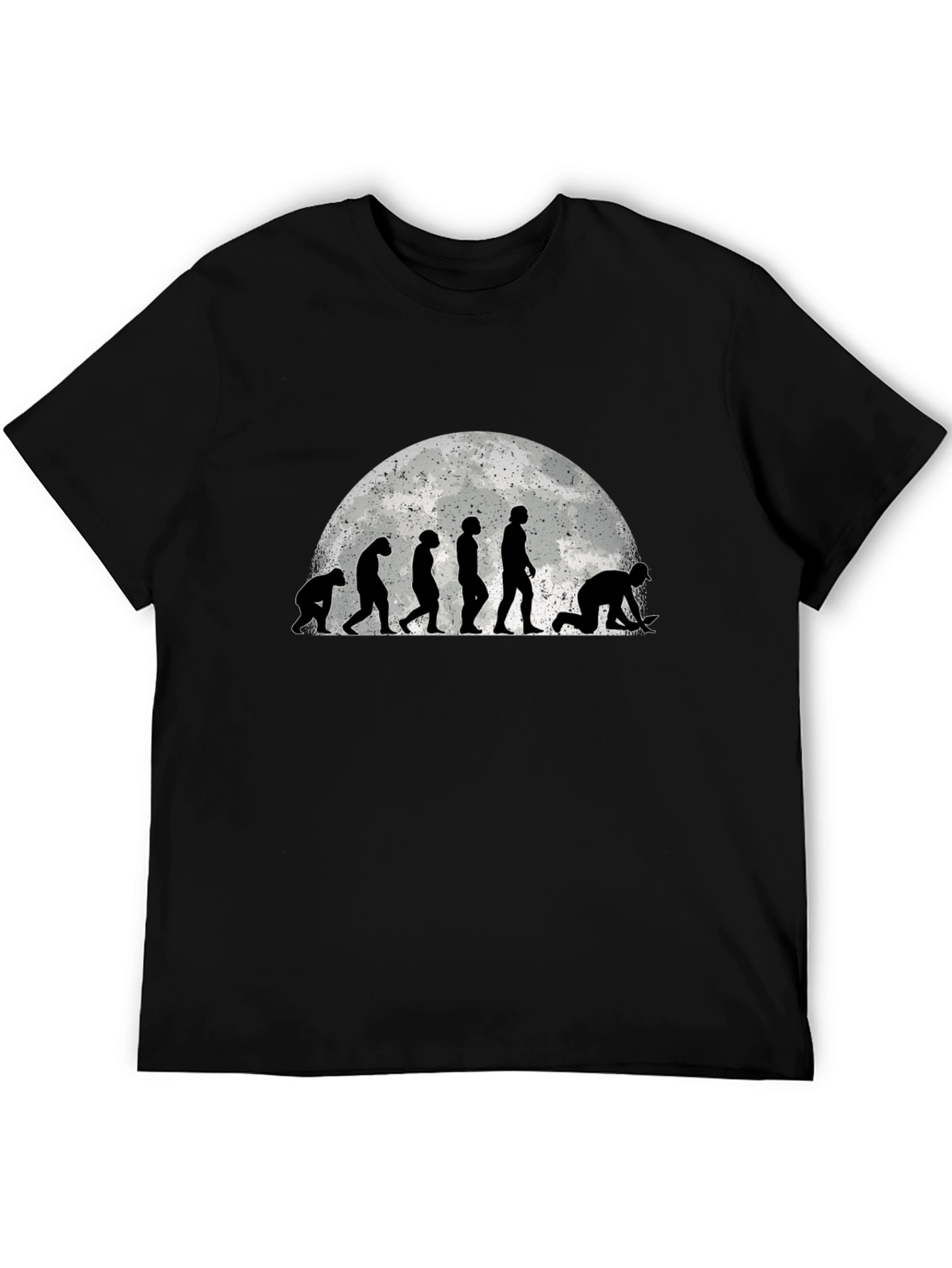 Camiseta Negra Evolución Minería - Diseño Original